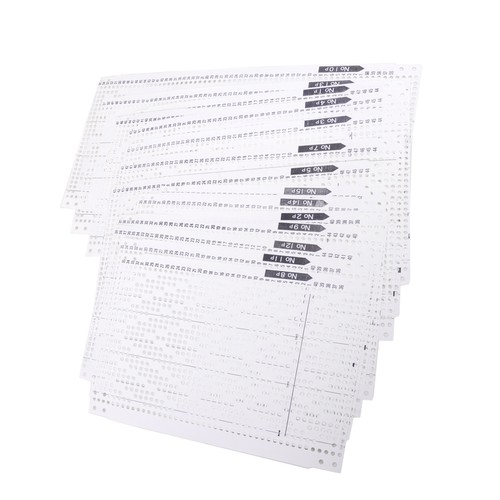15x pre punched - card, set