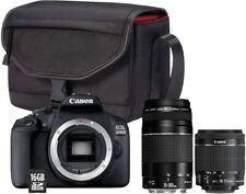 Canon EOS 2000 Rebel T7 24.1MP DSLR Camera Kit w/ 18-55mm & 75-300mm Lens & Case