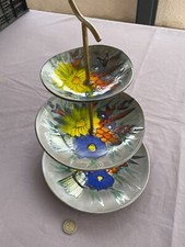 Ancien serviteur muet en céramique 3 étages