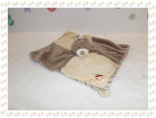 Doudou Semi Plat Carré Taupe