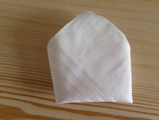 Pochette mouchoir blanc - ,