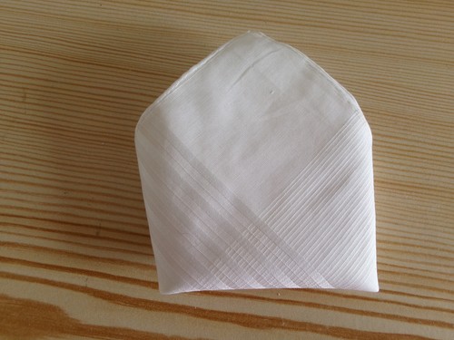 Pochette mouchoir blanc - ,