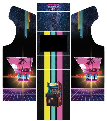Stickers borne arcade mame - borne, ou