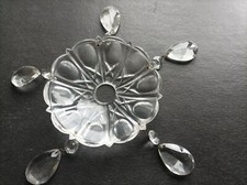 Coupelle à pampille en verre pour lustres ou appliques ( 2 dispos )