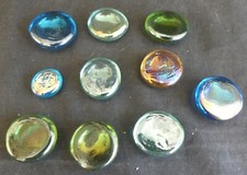 Lot 10 galets colorés –
