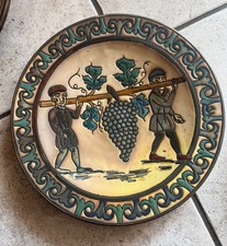 3 assiettes irisé art nouveau 1908 Espagnol Spain