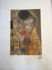 Gustav Klimt Lithographie compenser cm 50x70 signature dalle avec certifié