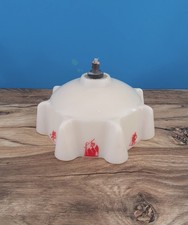 Ancien abat jour plastique sur thème du ski déco loft vintage années 50
