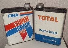 2 Ancien Bidons D'Huile Vide