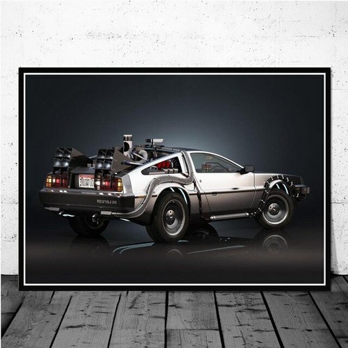 Toile tableaux delorean - ,