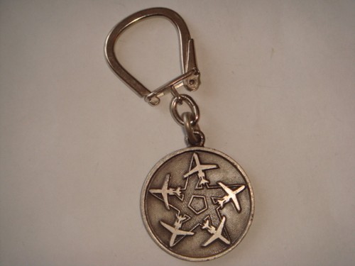 Porte clé métal aviation - porte,