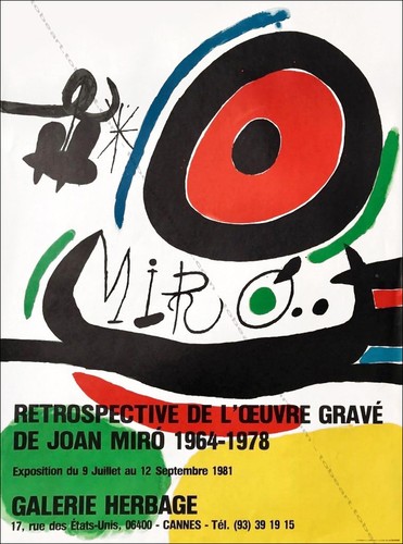 Joan miró affiche - mirÓ.,