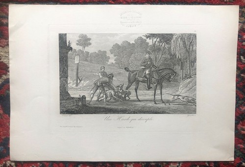 Gravure xixème après carle - gravure, d'après