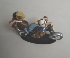  Figurine  Joe Bar Team Zaza et Bracame Triumph 650 Tiger TR6 C/ Motocycle Resin