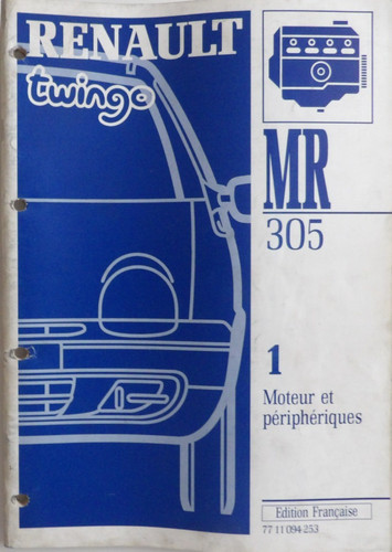 Manuel atelier renault - manuel, d'atelier