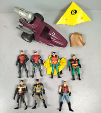 Lot 7 FIGURINES DC COMICS Kenner ROBIN + 1 Batmobile 1993-1995 Jouet 90's F31