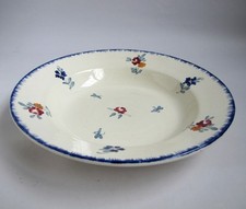 Plat Creux en Faïence de Sarreguemines Dannemarie Fleurs d' Alsace Didier