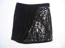 MINI JUPE NOIRE VELOURS AVEC PAILLETTES