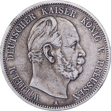 [#1116918] German States, PRUSSIA, Wilhelm I, 5 Mark, 1876, Berlin, Silver, EF