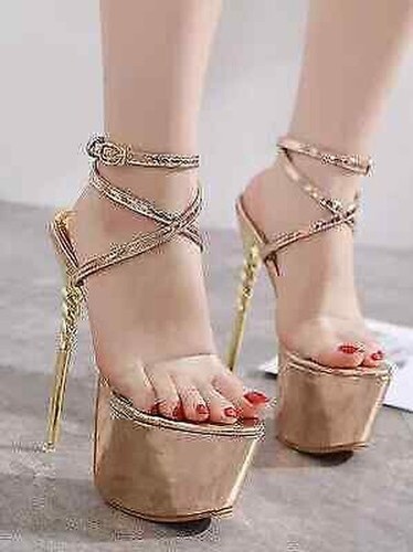 Sandales beige transparent - beige,