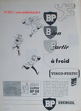 Publicite super petrole - super, bp