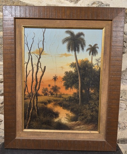 Huile sur toile signée - ,