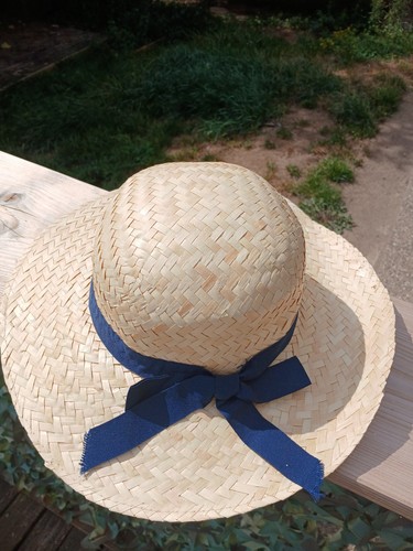 Chapeau soleil femme paille - de,