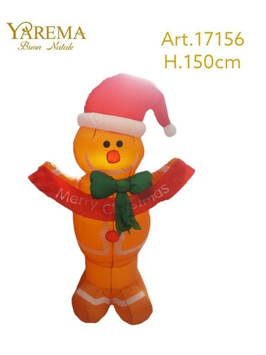 Gonflable bonhomme neige - gonflable,