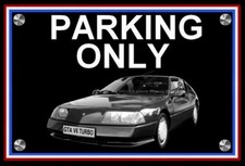 plaque " PARKING ONLY ALPINE