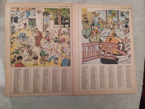 Spirou calendrier 1947 - calendrier, de