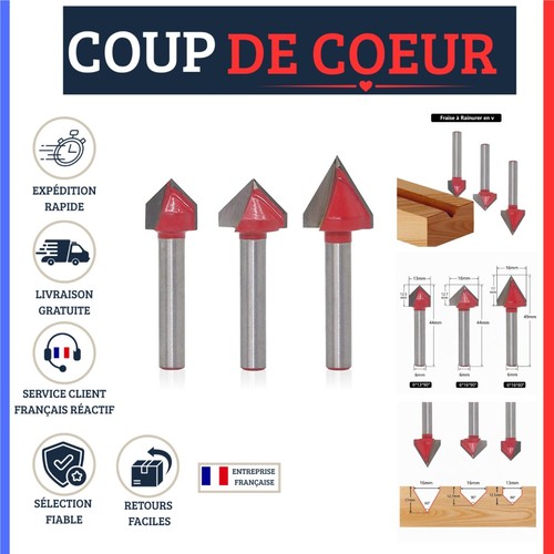 Saipor fraise rainurer v - fraise, à