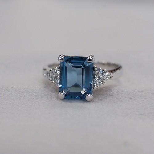 Bague blanc 14 carats - bague, or