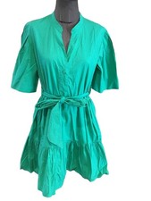 Superbe robe coton - coton, vert