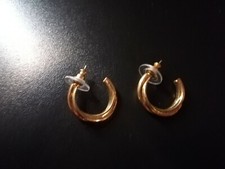 boucle d'oreille fantaisie créole en plaqué or 