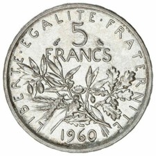 MONNAIE ARGENT  5 FRS SEMEUSE