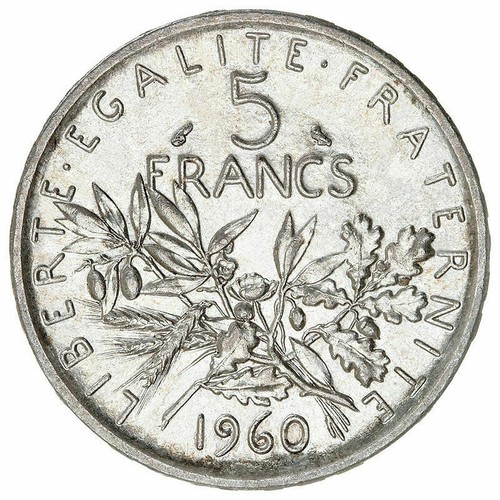 Monnaie argent frs - , 5