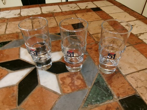 Verres pastis anisette - verres, 51