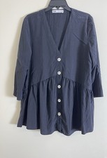 Zara peplum vneck tunic blouse - peplum,