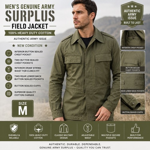 Veste militaire vintage - militaire,