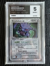Carte Pokémon BROUHABAM EX 92/100 - EX Gardiens de Crystal - Pure Grading 5/10