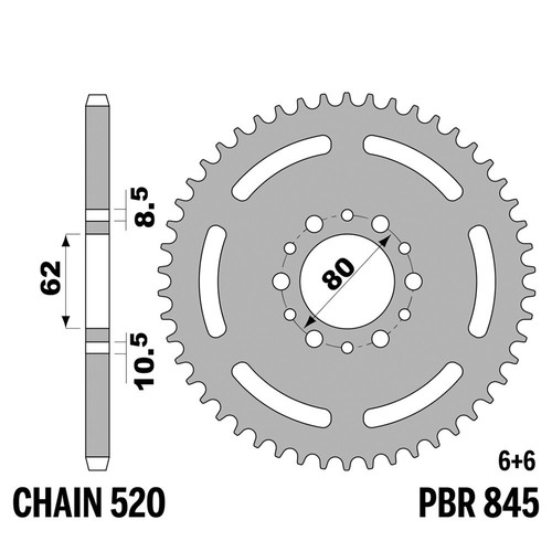 Yamaha 240 pignon - yamaha, xt