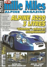 MILLE MILES N°84 ALPINE A220 / A 110 GR4 GS / ALPINE GTA vs R21 TURBO EUROPA CUP