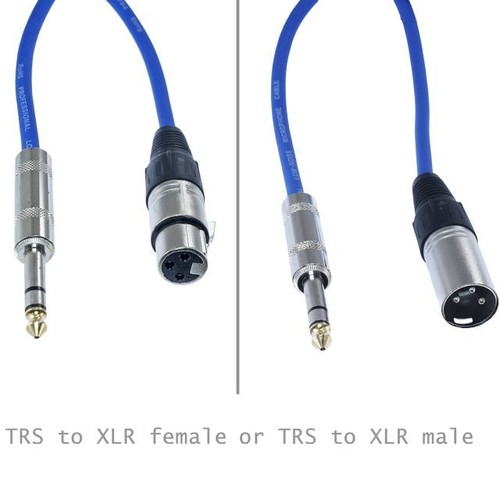 Trs xlr male female - 1/4,