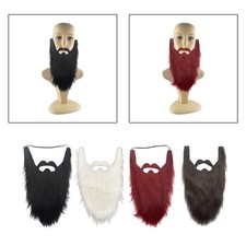 Accessoires de costume de barbe longue fantaisie, barbe de gnome nain, Halloween
