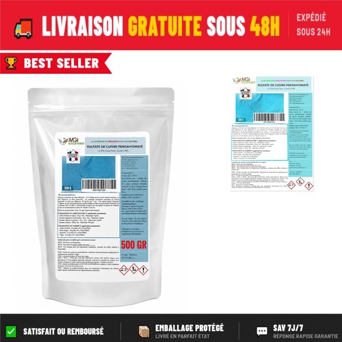 500g sulfate cuivre - 500g,