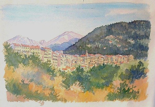 Aquarelle salomon alfred - aquarelle,,