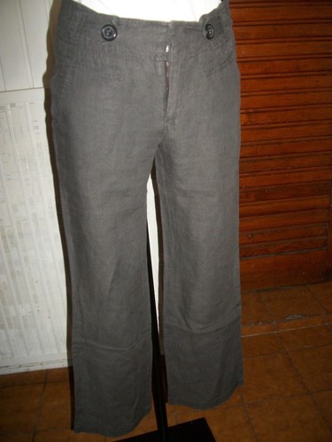 Pantalon taille basse 100 - %, lin