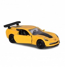 Majorette 1/64 Chevrolet Corvette jaune sans décalcomanies voiture miniature ...