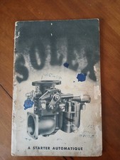 vélo SOLEX livret carburateur type BF starter automatique 20 pages cartonnées