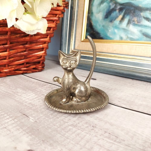 Figurine vintage chat en - figurine,